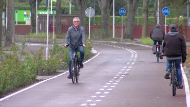 Deel van de snelfietsroute aan de Reitse Hoevenstraat