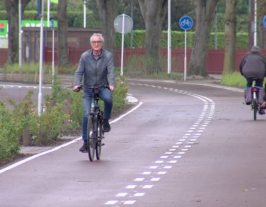 Deel van de snelfietsroute aan de Reitse Hoevenstraat