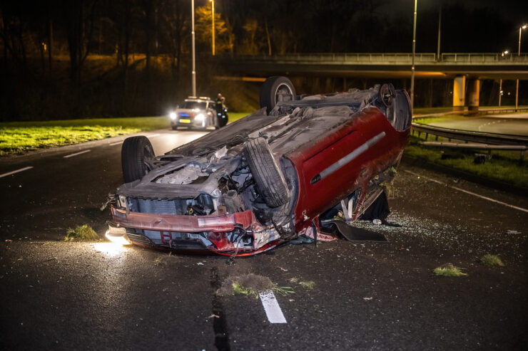 Flink ongeluk op de Ringbaan-Zuid