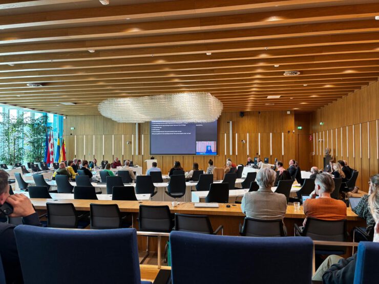 De raadsvergadering tijdens debat over het koersdocument.