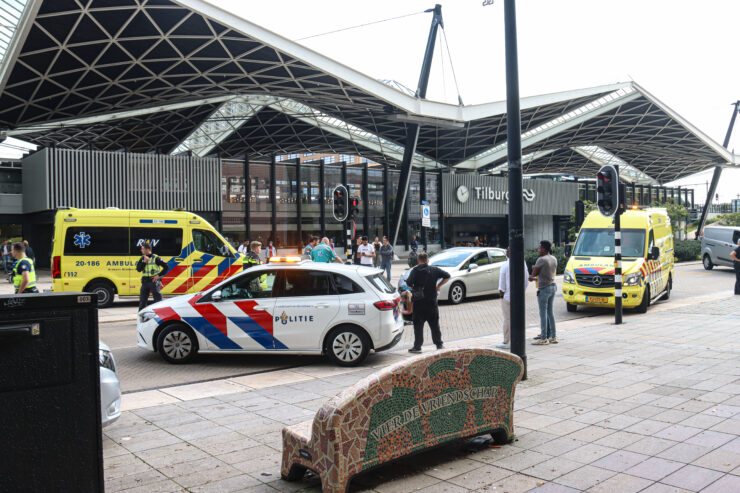 aanrijding station Tilburg